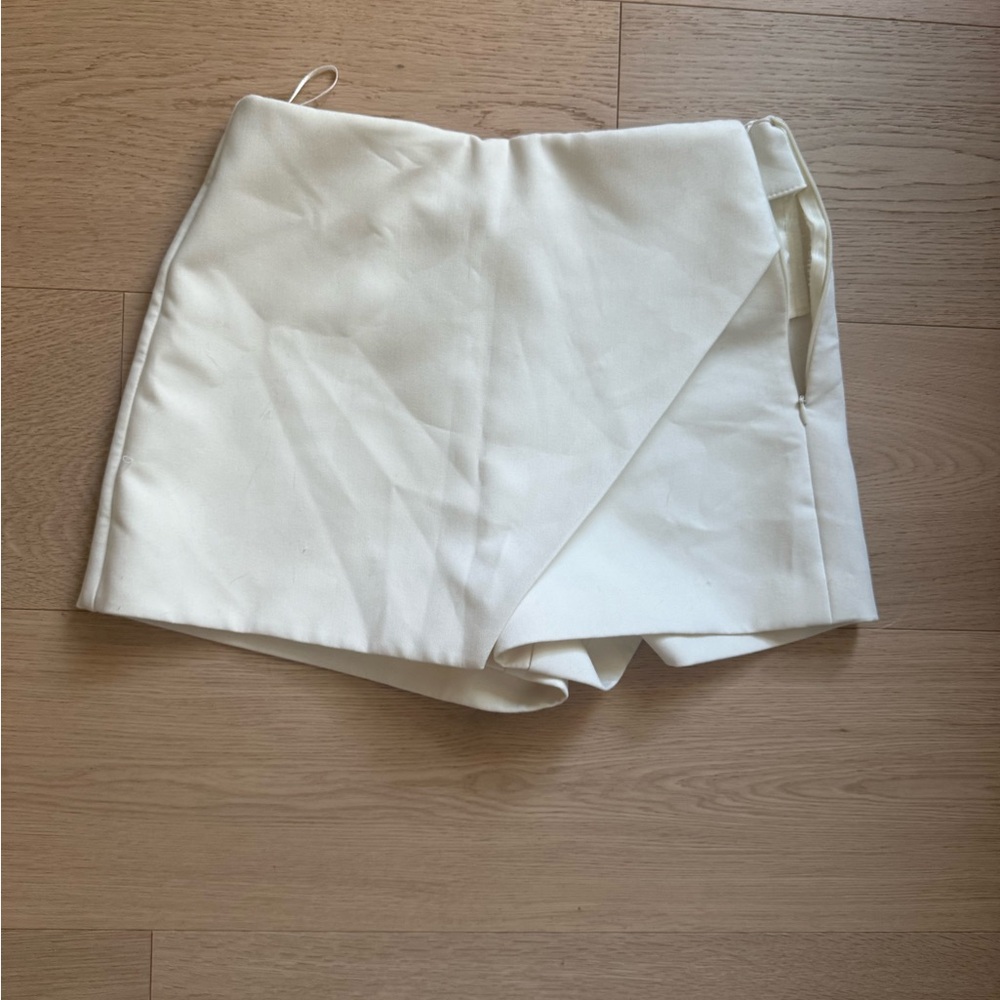 Zara Cream Wrap Skorts